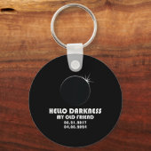 Porte-clés Deux Fois Dans Une Vie Total Éclipse Solaire 2024 (Recto)