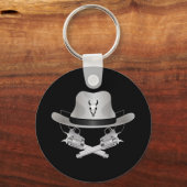 Porte-clés Deux fusils croisés et casquette (Recto)