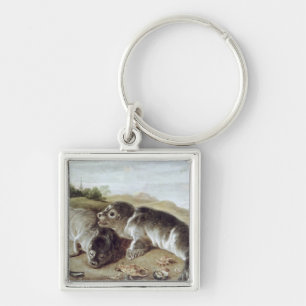 Porte-clés Deux jeunes joints sur le rivage, c.1650