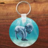 Porte-clés Deux Manatees (Recto)