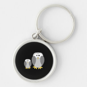Porte-clés Deux Mignons Pingouins. Dessin.