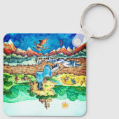 Porte-clés Deux mondes (Dos)