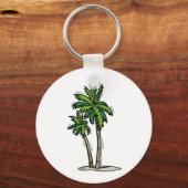 Porte-clés Deux palmiers (Recto)