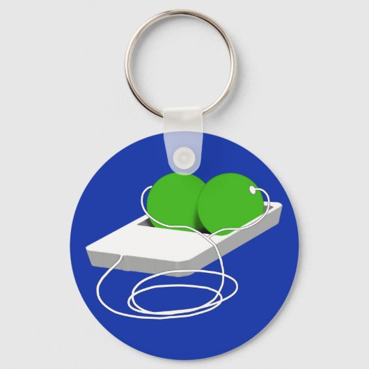 Porte-clés Deux petits pois dans un pois (Recto)