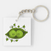 Porte-clés Deux petits pois dans une cosse (Dos)