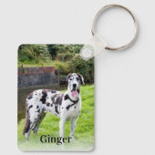 Porte-clés Deux photos et deux textes personnalisés (Verso)