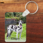 Porte-clés Deux photos et deux textes personnalisés (Verso)