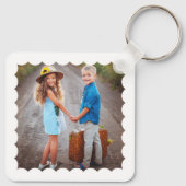 Porte-clés Deux photos personnalisées double face (Dos)