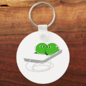 Porte-clés Deux Pois Dans Un Pois (Recto)