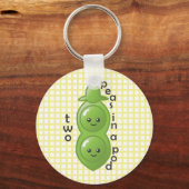 Porte-clés Deux pois dans un pois - Pois (Recto)
