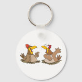 Porte-clés Deux Porte - clé de poulets parlants (Verso)