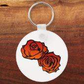 Porte-clés Deux Porte - clés Rose (Recto)