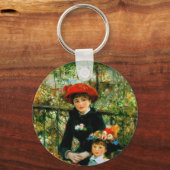 Porte-clés Deux Soeurs (En Terrasse) de Pierre Renoir (Recto)