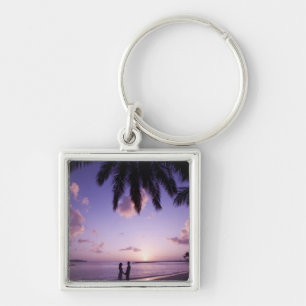 Porte-clés Deux sur la plage, Windjammer Landing, Sainte-Luci