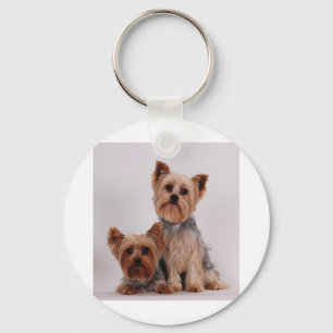 Porte-clés Deux Yorkies