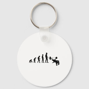 Porte-clés Développé couché Bodybuilding Évolution drôle Forc
