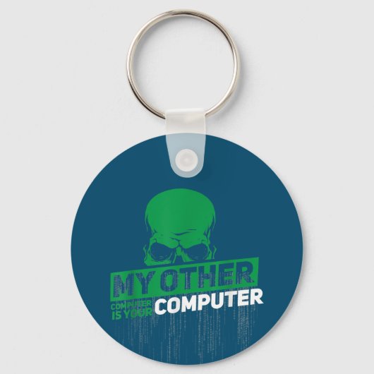 Porte-clés Développeur Sysadmin Engineer Hacker Code d'admini (Recto)