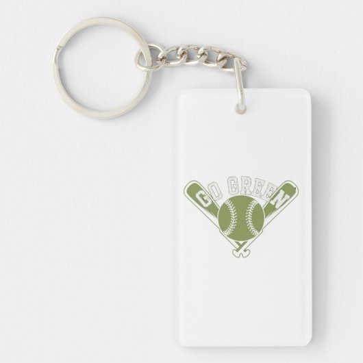 Porte-clés Devenez écolo Baseball Design (Devant)