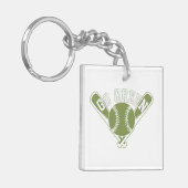Porte-clés Devenez écolo Baseball Design (Devant gauche)