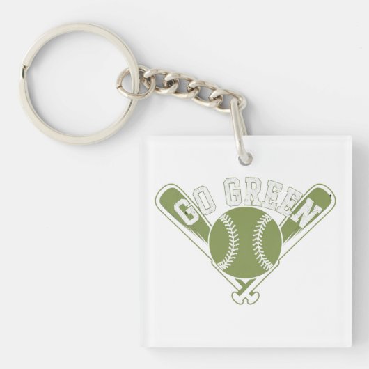 Porte-clés Devenez écolo Baseball Design (Devant)