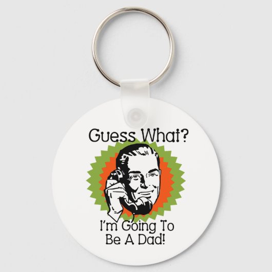 Porte-clés Devenir papa Orange Green (Recto)