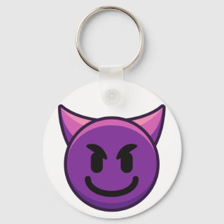 Porte-clés Devil Emoji Button Keychain