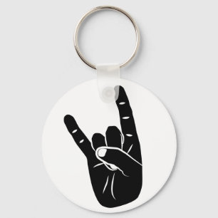 Porte-clés Devil Horns sign language pictogram for rock music