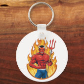 Porte-clés Devil with trident (Verso)