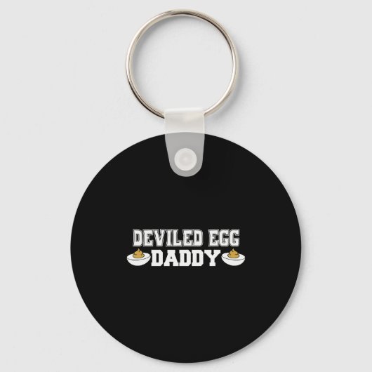 Porte-clés Deviled Egg Daddy - Funny Thanksgiving Deviled Egg (Recto)