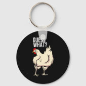 Porte-clés Devine quoi - Fesse de poulet (Recto)