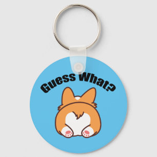 Porte-clés Devinez quel Humour Corgi Butt