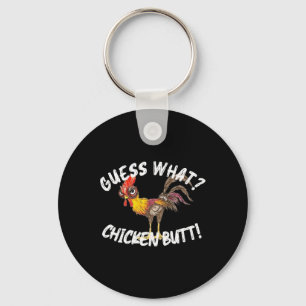 Porte-clés Devinez quoi Cul de poulet Ferme drôle