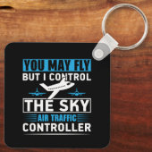 Porte-clés Devis amusant du contrôleur de la circulation aéri (Verso)