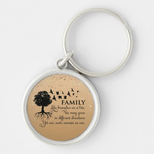 Porte-clés Devis de famille inspirant (Devant)