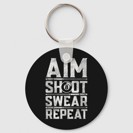 Porte-clés Devis de motivation du billard billard Snooker Pla (Recto)