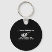 Porte-clés Devis Graphique Funny Disk Golf Pour Flying Disk S (Recto)