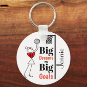 Porte-clés Devis Netball Personnalisé (Recto)