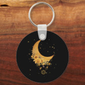 Porte-clés Devise Virtuelle Sur La Lune Graphique Spirituel (Recto)