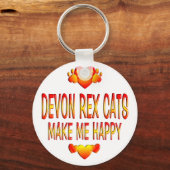 Porte-clés Devon Rex Cat (Recto)