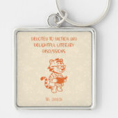 Porte-clés Devoted To Diction Delightful Literary Discussions (Devant)