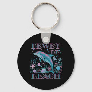 Porte-clés Dewey Beach De l'amant du dauphin Souvenir de plag