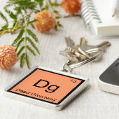 Porte-clés Dg - Symbole d'élément de chimie de cadeau mort Me (Côté)