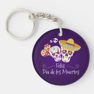 Porte-clés Dia de los Muertos  Porte - clé