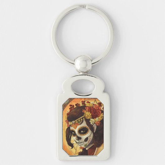Porte-clés Dia De Los Muertos Throw Pillow (Devant)
