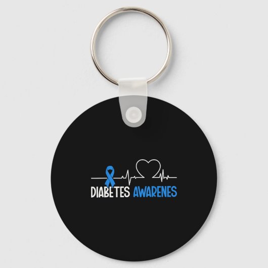 Porte-clés Diabetes Awareness Day World Diabetes Month (Recto)