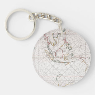Porte-clés Diagramme de mer à l'est de l'Inde Indonésie