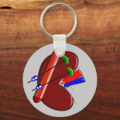 Porte-clés Dialyse Et Cadeaux De Conception De Reins (Recto)