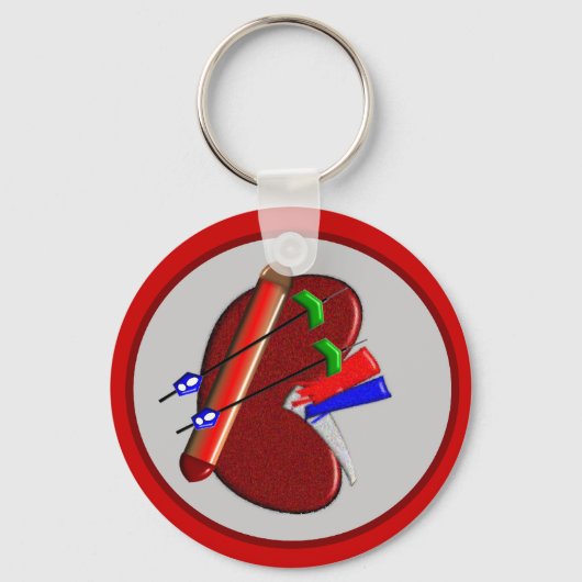 Porte-clés Dialyse Et Cadeaux De Conception De Reins (Recto)