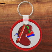 Porte-clés Dialyse Et Cadeaux De Conception De Reins (Recto)