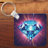 Porte-clés Diamant Pixelisé Lumineux (Recto)